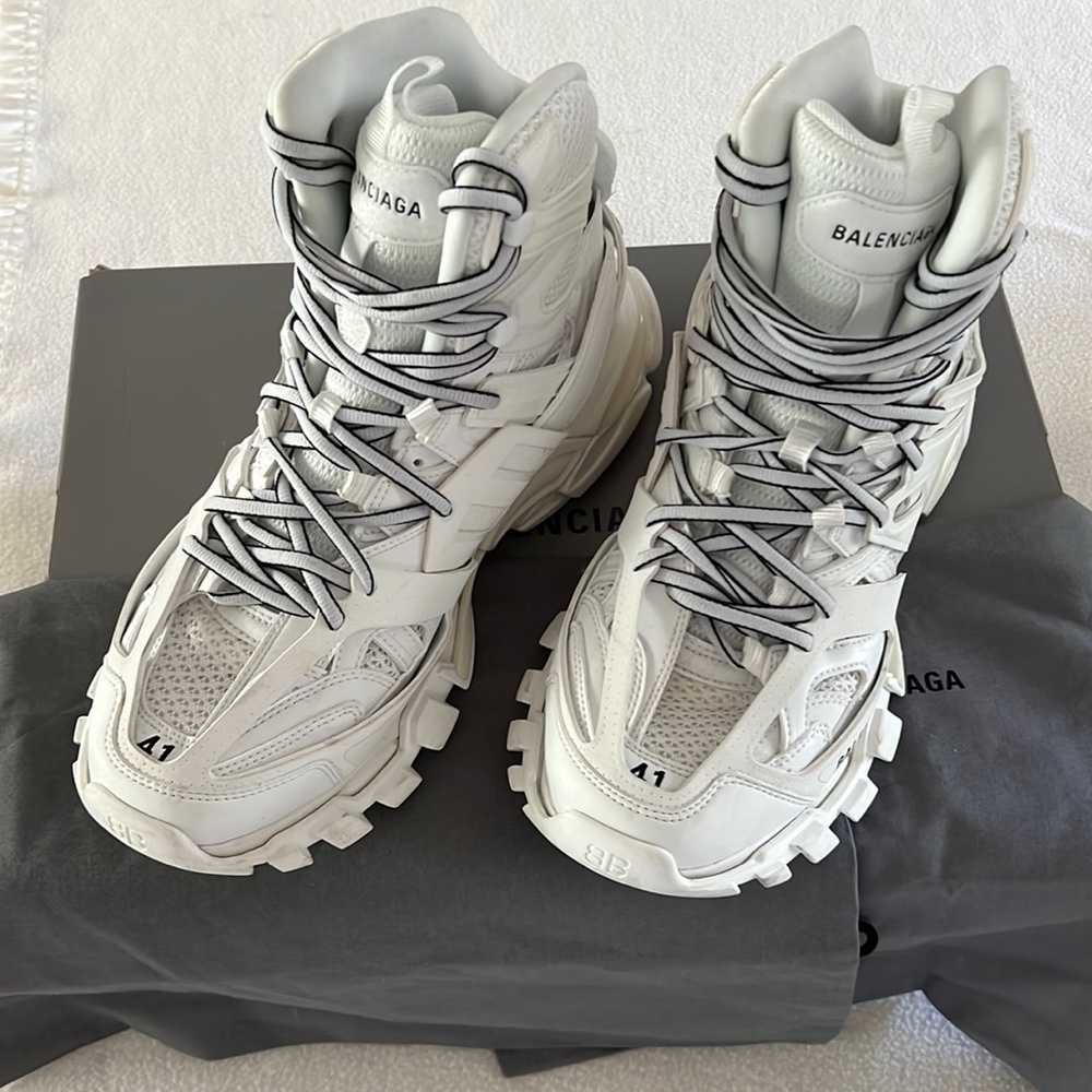 Balenciaga Men’s Track Hike Caged High Top Sneakers